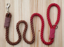 Load image into Gallery viewer, Apple Mocha Rope Leash

