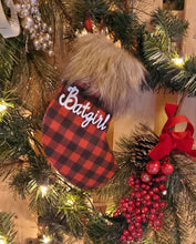 Load image into Gallery viewer, Lumberjack Holiday Stocking - 8 inch
