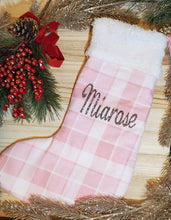 Load image into Gallery viewer, Christmas in Pink Holiday Stocking
