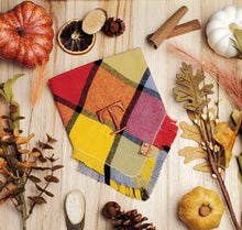 Load image into Gallery viewer, Pumpkin Plaid Bandana
