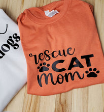 Load image into Gallery viewer, Rescue Cat Mom Tee
